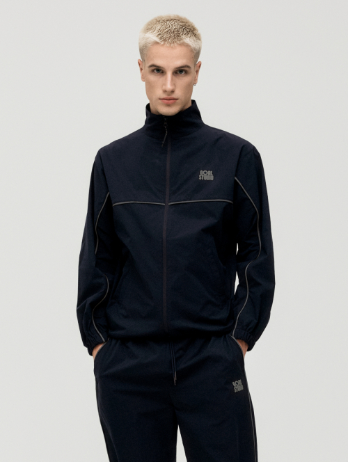 MS STRETCH TRACK JACKET-NAVY