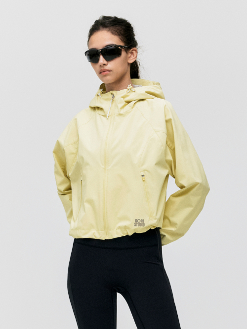 WS 3LAYER CROPPED ACTIVE JACKET-LIGHT YELLOW