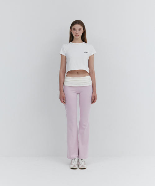 Roll-Up Flare Pants_Pink