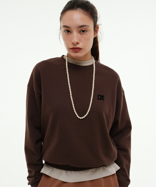 CENTAUR EMBLEM SWEATSHIRT_BROWN