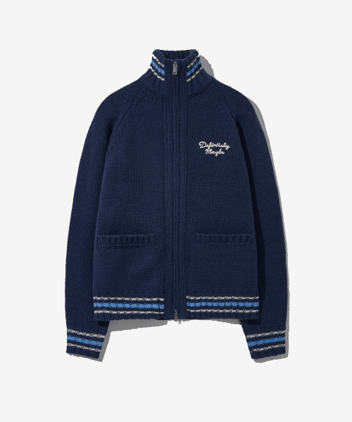 Кардиган Youth Fragment Cowichan на молнии — Navy
