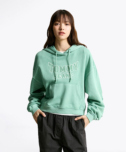 타미진스() 박시 크롭 바시티 후디 (T32F7TTO51TWT1MAS) 상품 이미지