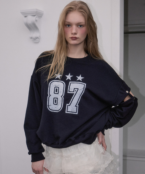 No.87 Star Sweatshirt тёмно-синий