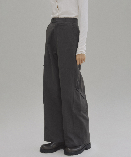 Lio side pocket pants (charcoal gray)