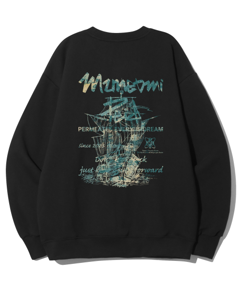 PD Voyage оверсайз свитшот — Black
