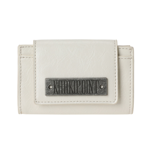 카키포인트 Leather Card Wallet (ivory)
