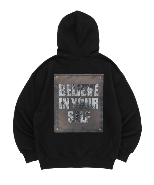 Худи с графическим патчем BELIEVE IN YOURSELF (Black)