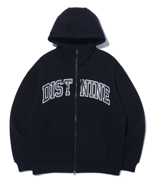 Худи на молнии из неопрена с логотипом LQ1JU015 DARK NAVY