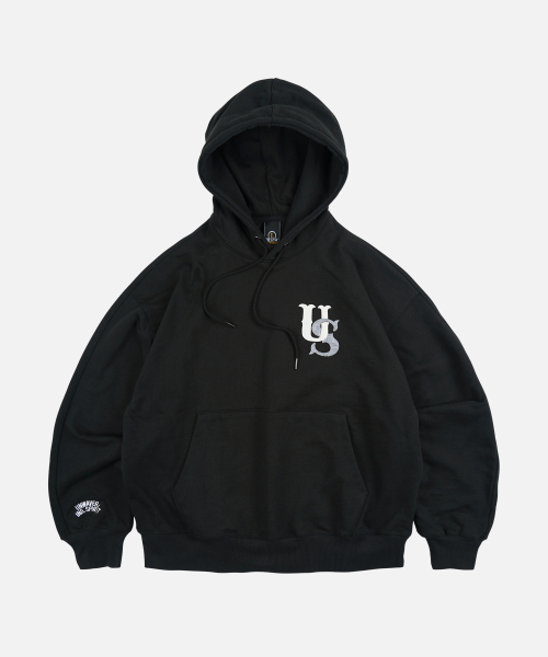 US LOGO PULLOVER HOODY _ BLACK