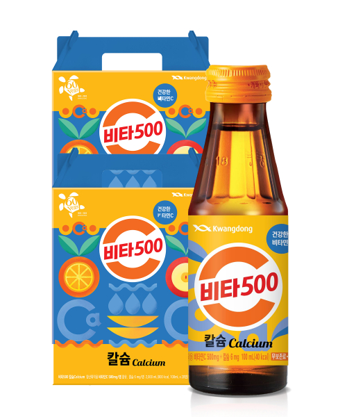 광동제약 광동 비타500 칼슘 100ml 40병 (선물용 박스 동봉)