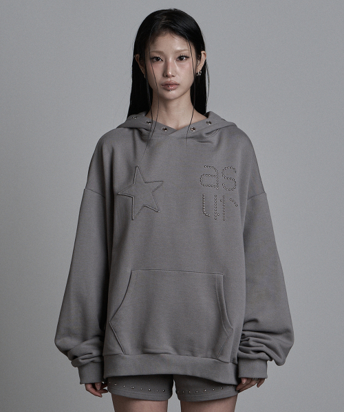 Худи Star Eyelet Dark Grey