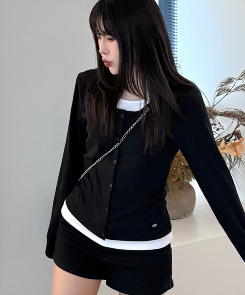 Женский лонгслив 2-в-1 с кардиганом Slim Fit (10560-131-203-45)