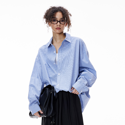 в складку Gingham рубашка