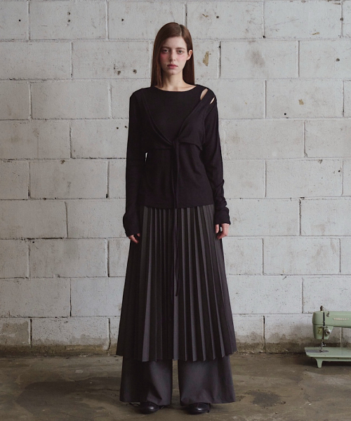Pleats юбка штаны (2C)