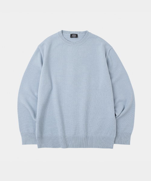 Базовый круглый джемпер Sky Blue