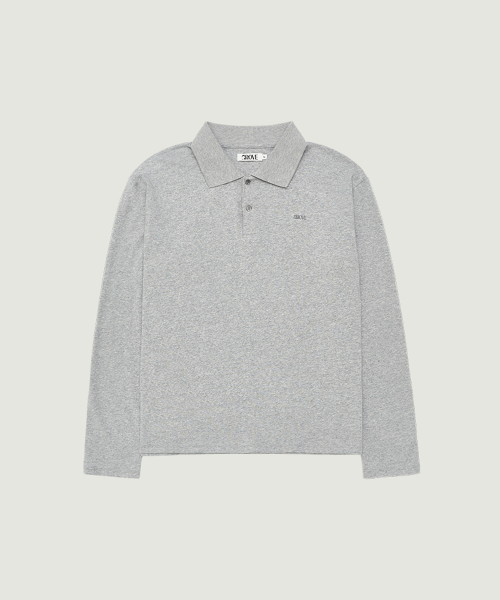 FAYE воротник L/S T-рубашка (серый)