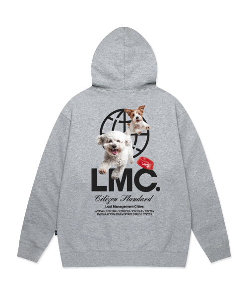 엘엠씨 FLYING PUPPY HOODIE heather gray