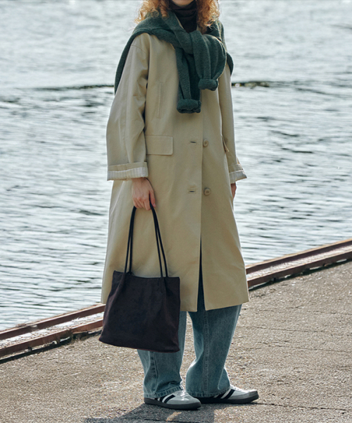 одинарный Trench Coat_EEFCT86_Beige
