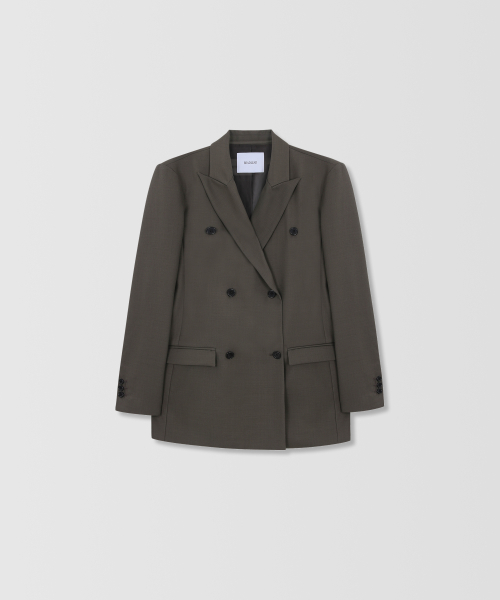 Двубортный жакет Didion _ Khaki Brown
