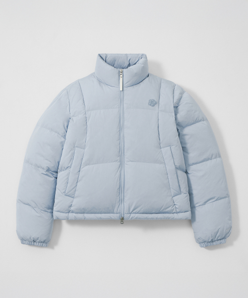 Женский глянцевый пуховик Ducky Sky Blue