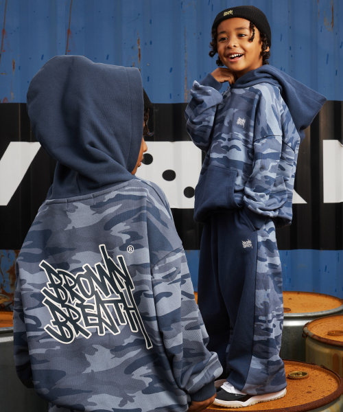 브라운브레스 키즈 KIDS CAMO HOODIE SETUP