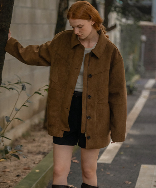 Overfit field suede jacket [KNFW03JK01]_[2color]