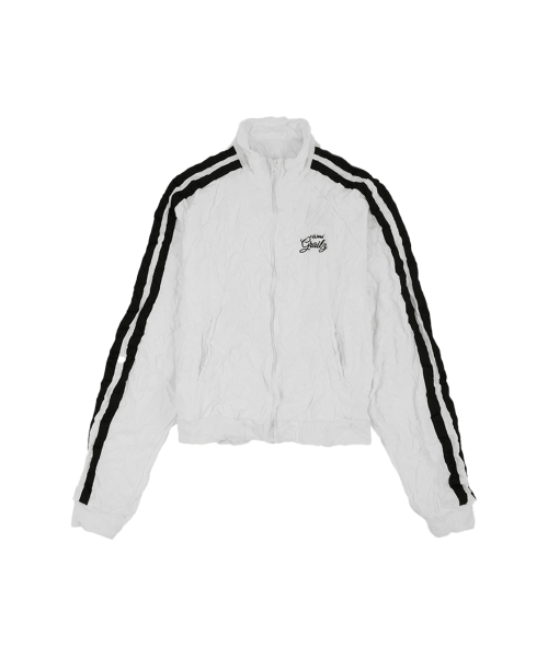 CRINKLE TRACK JACKET [WHITE]