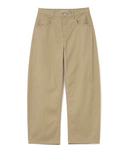 REFLECT CURVED PANTS [BEIGE]