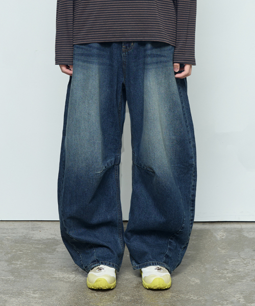 VINTAGE WASHED CURVE DENIM