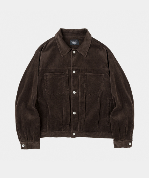 Soft Corduroy Tracker Jacket Dark brown