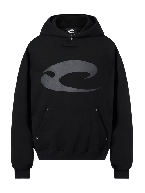 Logo Printing Hoodie - Black