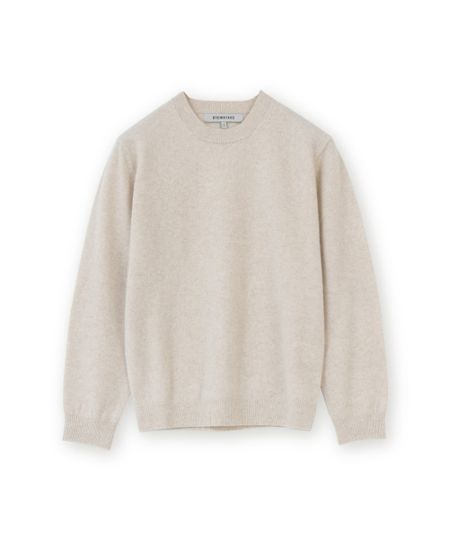 W Extra Super Fine Crewneck Knit, Beige