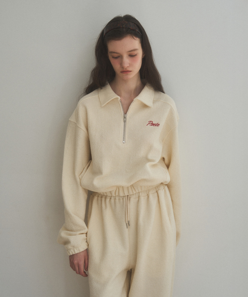 day half zip-up_butter