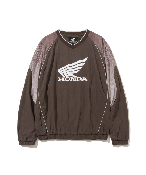MUSINSA | PHYPS MOTORCYCLE Speed Track Solid nylon Long Sleeve Brown
