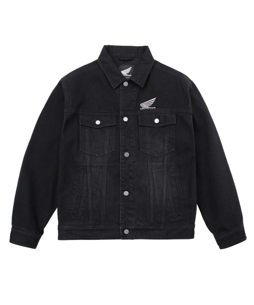 Vintage Old Denim Jacket Black