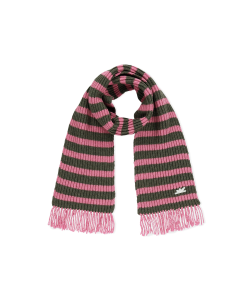 Merry Stripe Muffler Pink