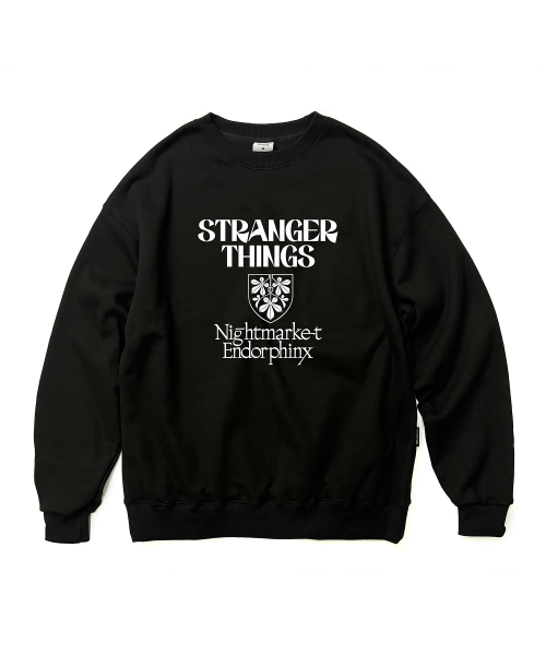 оверсайз черный (STRANGER CREWNECK BLACK)