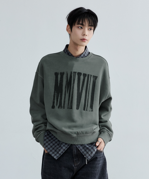 MMXVIII VINTAGE SWEATSHIRT DUSTY MINT