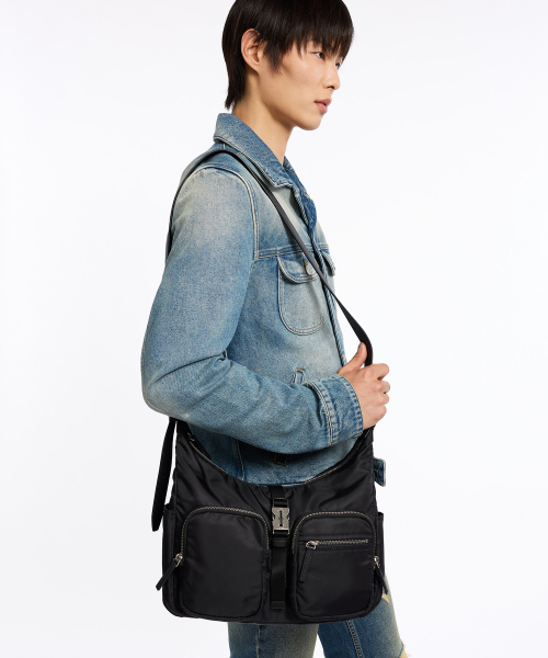 분크 Hey Double Pocket Hobo S (헤이 더블 포켓 호보 스몰) Black