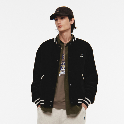 Вельветовый бомбер 8554 Black