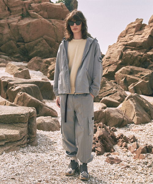 Костюм с ветровкой из рипстопа [GREY]