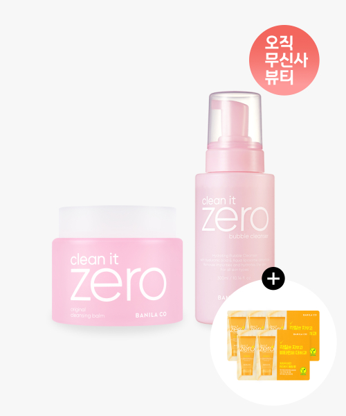바닐라코() 클린잇제로 오리지널 클렌징밤 180ml+버블 클렌저 300ml 상품 이미지