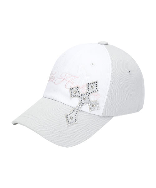 MUSINSA公式 | GILAARCHIVE CROSS PATCHED WING BALLCAP_WHITE