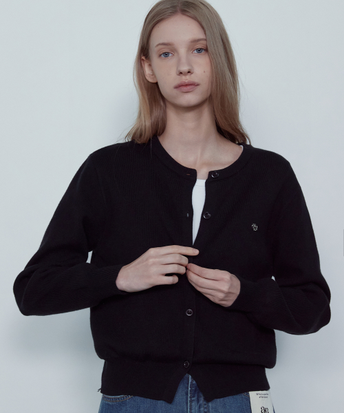 ZERO PEELING VISCOSE ROUND KNIT CARDIGAN_NFCA5268