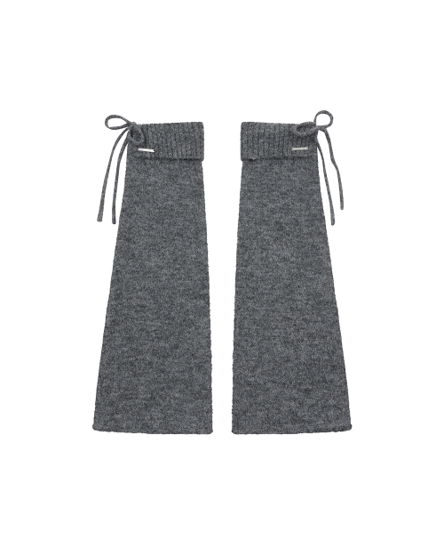 Drawstring leg warmer CHARCOAL