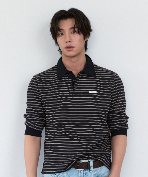 Stripe PK Shirt - чёрный