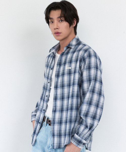 Flannel Check Shirt - синий