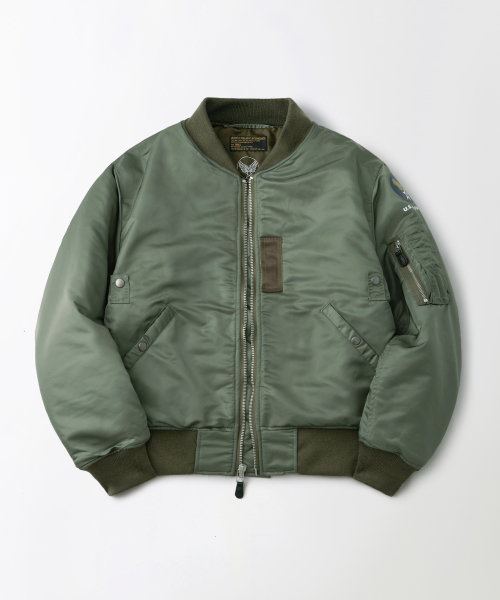 MA-1 FLIGHT JACKET(WOOL INSULATION)_SAGE GREEN