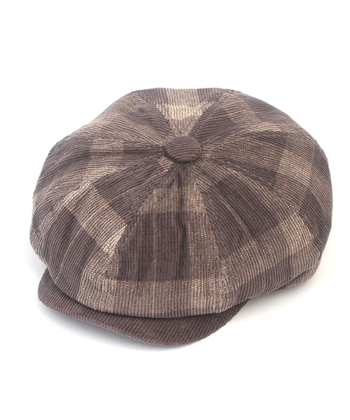 Corduroy Tartancheck Gray Banding Huntingcap 헌팅캡