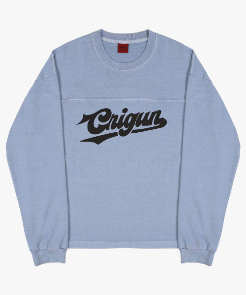 FOOTBALL CREW LONG SLEEVE PIGMENT BLUE